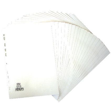 400007500 DIVIDER A4 20-PART160GSM WHT