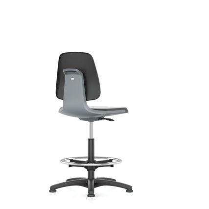 Labsit 2 Low PU Workplace Chair with Castors Anthracite Grey