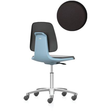 Labsit 2 Low PU Workplace Chair With Castors Blue