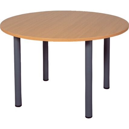 MEETING TABLE CIRCULAR 1200x75mm LIGHT OAK