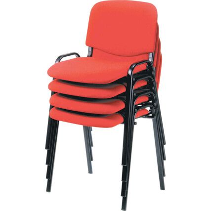 CLUB STACKER WITH BLACK FRAME RED