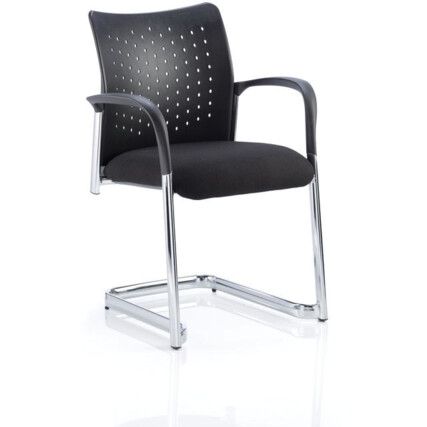 Academy Visitor Chair With Arms Black