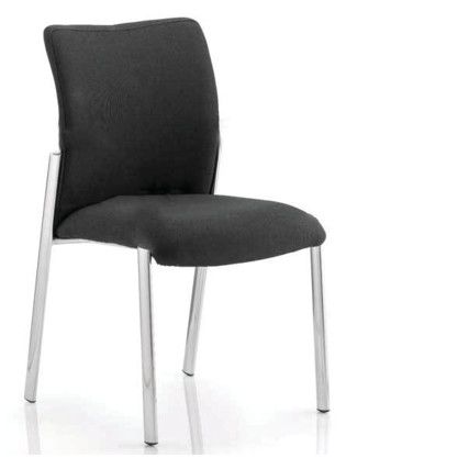 Academy Visitor Chair Without Arms Black