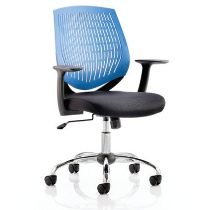 Dura Task Operator Chair With Arms Blue