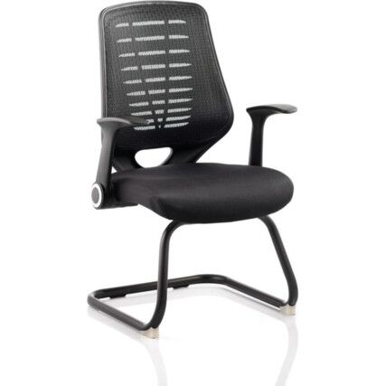 Relay Airmesh Seat Operator Chair With Arms Black Back