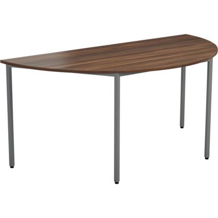 1800mm Semi-Circular Multi-Purpose Table Dark Walnut