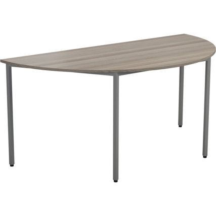 1800mm Semi-Circular Multi-Purpose Table Grey Oak