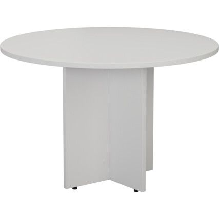 1100mm CIRCULAR MEETING TABLE - WHITE