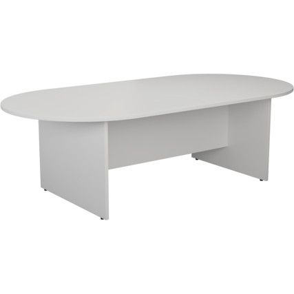 1800mm OVAL MEETING TABLE - WHITE