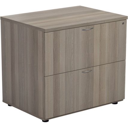 2 DRAWER SIDE FILER - GREY OAK