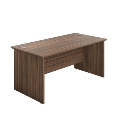 Panel Rectangular Desk, Walnut, 1800 x 800mm