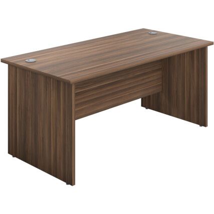 Panel Rectangular Desk, Walnut, 1200 x 800mm