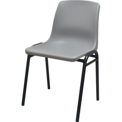 POLYPROPYLENE H/D STACKING CHAIR GREY