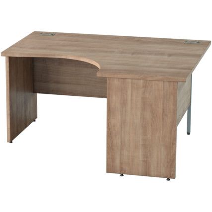 1400mm Crescent Right Hand Panel End Desk Birch