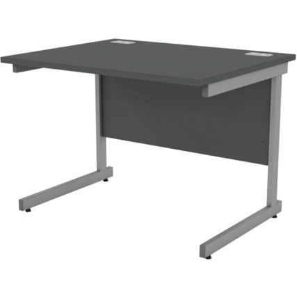 1000mm Rectangular Cantilever Desk Grey/Black