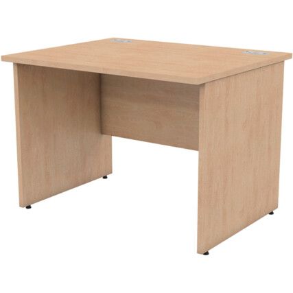 1000mm Rectangular Panel End Desk Beech