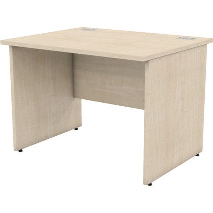 1000mm Rectangular Panel End Desk Maple