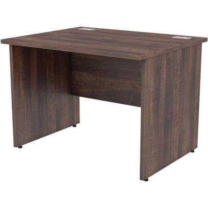 1000mm Rectangular Panel End Desk Walnut