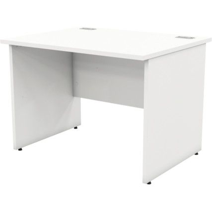 1000mm Rectangular Panel End Desk White