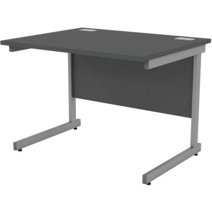 1200mm Rectangular Cantilever Desk Grey/Black