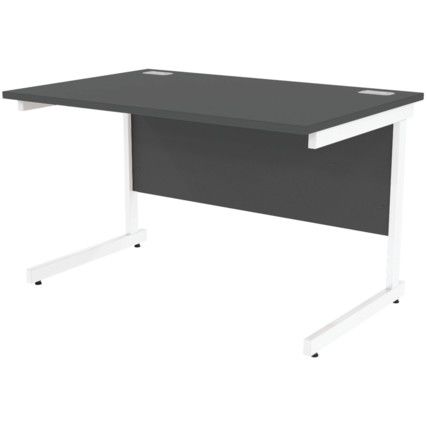 1200mm Rectangular Cantilever Desk White/Black