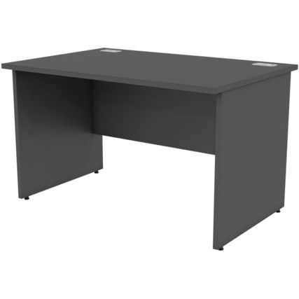 1200mm Rectangular Panel End Desk Black