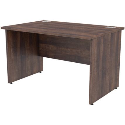 1200mm Rectangular Panel End Desk Walnut