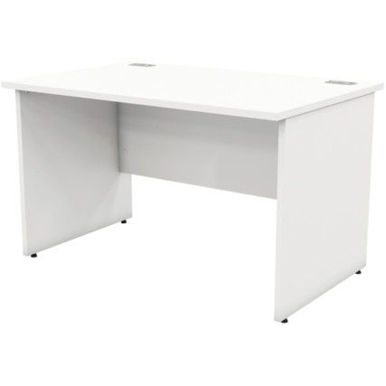 1200mm Rectangular Panel End Desk White