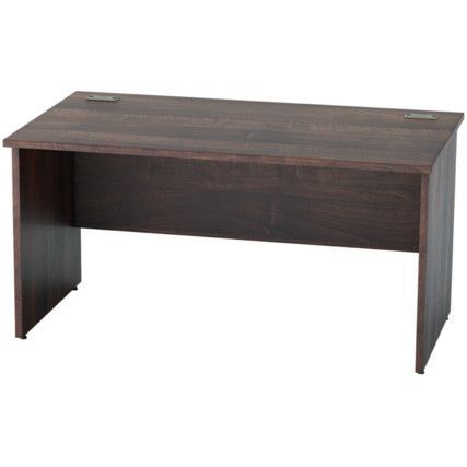 1400mm Rectangular Panel End Desk Walnut