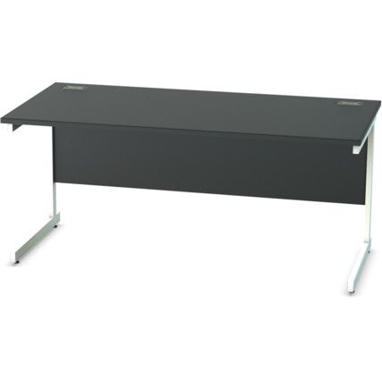 1600mm Rectangular Cantilever Desk White/Black