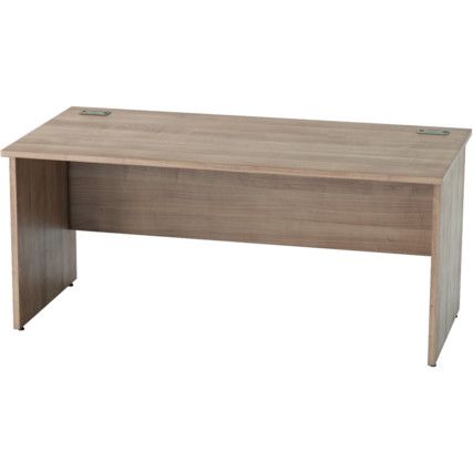 1600mm Rectangular Panel End Desk Birch