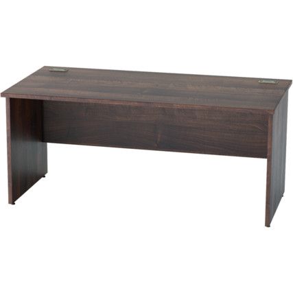 1600mm Rectangular Panel End Desk Walnut