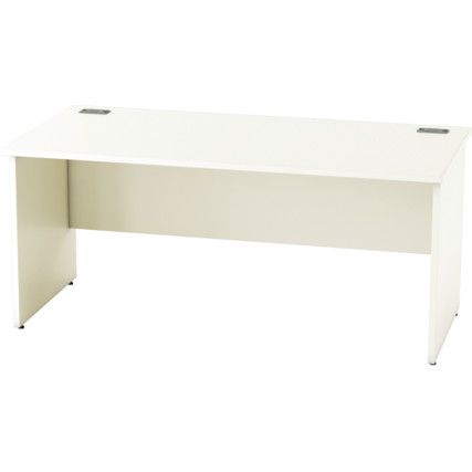 1600mm Rectangular Panel End Desk White