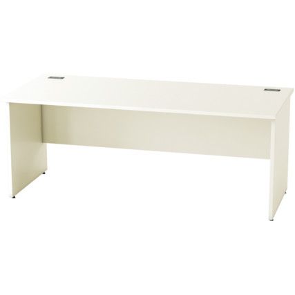 1800mm Rectangular Panel End Desk White