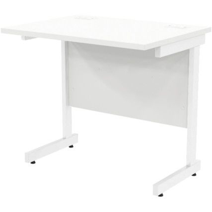 800mm Rectangular Cantilever Desk White/White