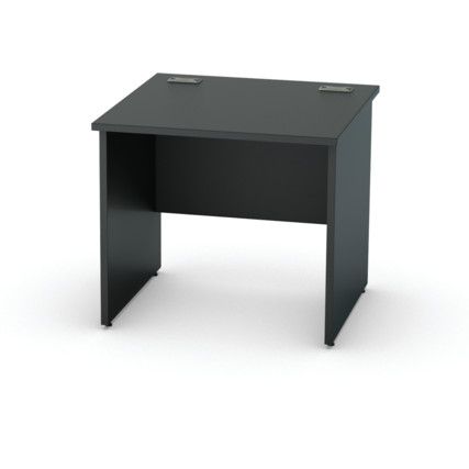 800mm Rectangular Panel End Desk Black