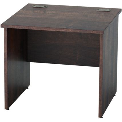 800mm Rectangular Panel End Desk Walnut