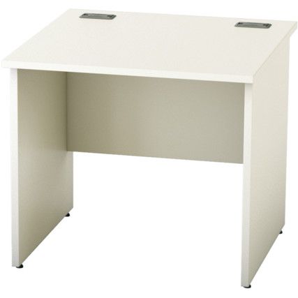 800mm Rectangular Panel End Desk White