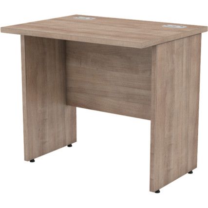 800mm x 600mm Rectangular Shallow Panel End Desk Birch