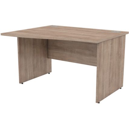 1200mm Wave Left Hand Panel End Desk Birch