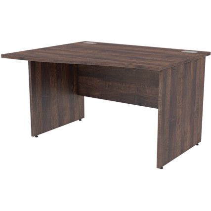 1200mm Wave Left Hand Panel End Desk Walnut