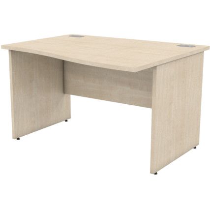 1200mm Wave Right Hand Panel End Desk Maple