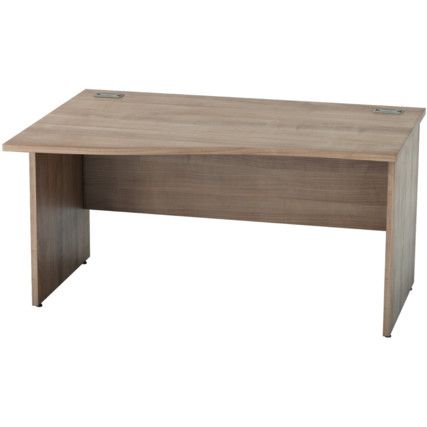 1400mm Wave Left Hand Panel End Desk Birch