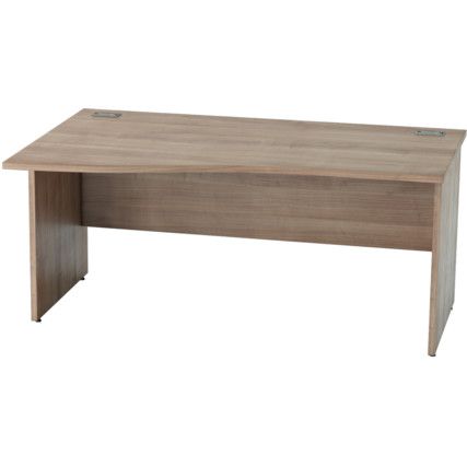 1600mm Wave Left Hand Panel End Desk Birch