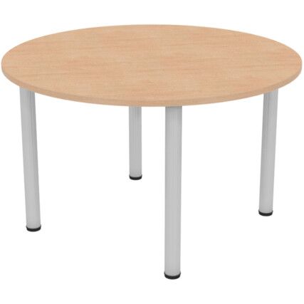 Round Table 1000mm Silver/Beech