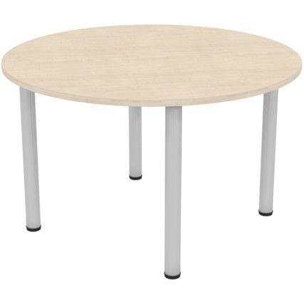 Round Table 1000mm Silver/Maple