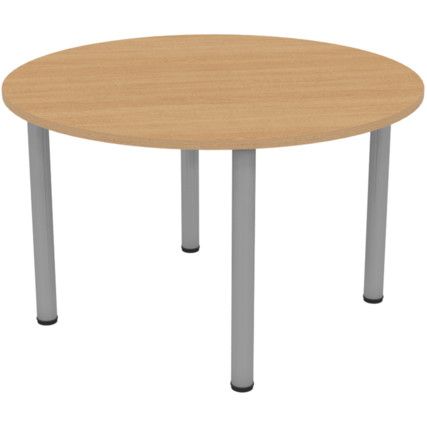 Round Table 1000mm Grey/Light Oak