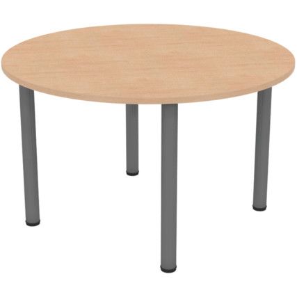 Round Table 1000mm Iron Grey/Beech