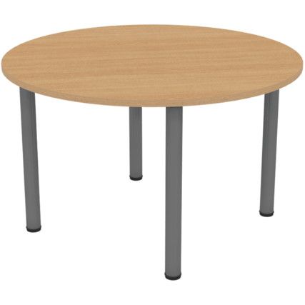 Round Table 1000mm Iron Grey/Light Oak