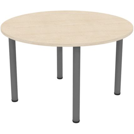 Round Table 1000mm Iron Grey/Maple